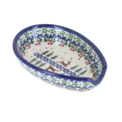Blue Rose Polish Pottery 89 Vena Small Spoon Rest -Blue Rose Pottery Store GUEST 93e69f58 9b3b 43a4 bed4 ad5611193945