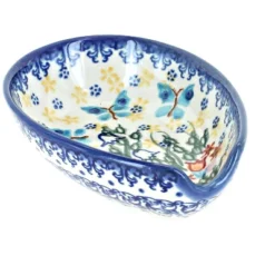 Blue Rose Polish Pottery 89 Vena Small Spoon Rest -Blue Rose Pottery Store GUEST 9465b7a7 7b9e 4c17 bd5e bda23eb6f179