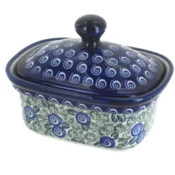 Blue Rose Polish Pottery 1188 Zaklady Butter Tub 23 Blue Rose Polish Pottery 1188 Zaklady Butter Tub -Blue Rose Pottery Store GUEST 94913501 1821 4dd8 a7f3 a58460161c9d