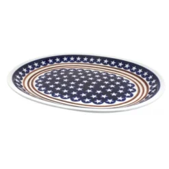 Blue Rose Polish Pottery Zaklady Large Oval Serving Platter -Blue Rose Pottery Store GUEST 94a24dc9 bf53 4571 8595 a203de22d731