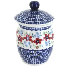 Blue Rose Polish Pottery P078 Manufaktura Garlic Keeper -Blue Rose Pottery Store GUEST 95619b80 a085 47a3 bd8e 9f8fd1d94e45