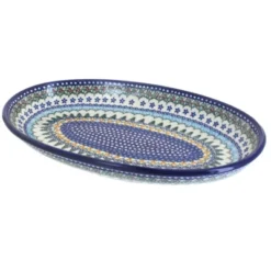Blue Rose Polish Pottery 104 Vena Oval Platter -Blue Rose Pottery Store GUEST 95a7241c 150b 4297 b2e3 67a1ebe3c350