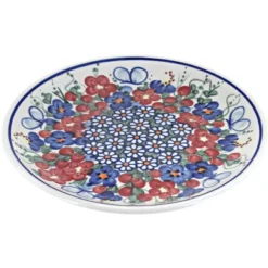 Blue Rose Polish Pottery 195 Vena Small Dessert Plate -Blue Rose Pottery Store GUEST 95ece8af 0ff5 46c4 a697 dfe82d72a51f