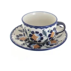 Blue Rose Polish Pottery F079 Manufaktura Cup & Saucer -Blue Rose Pottery Store GUEST 967de01c 052c 49ba a2a3 6f84a1a5da67