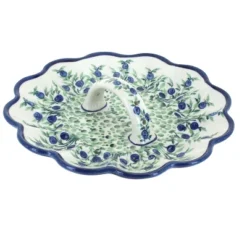 Blue Rose Polish Pottery 1559 Zaklady Egg Plate -Blue Rose Pottery Store GUEST 97254f39 c587 48b5 881f d220e17bde54