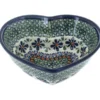 Blue Rose Polish Pottery 860-1 Zaklady Small Heart Bowl