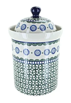 Blue Rose Polish Pottery 493 Ceramika Large Canister -Blue Rose Pottery Store GUEST 9777833d 840f 47f0 8ac4 6fff4741adbd