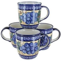 Blue Rose Polish Pottery 1800 Zaklady 4PC Mug Set -Blue Rose Pottery Store GUEST 9894b9b3 8163 48f9 8522 1acc9675fdcf