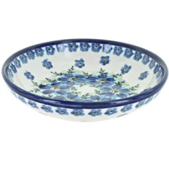 Blue Rose Polish Pottery 1951 Zaklady Medium Shallow Dish -Blue Rose Pottery Store GUEST 99187e1c 7954 453c 8e92 f3562512c396