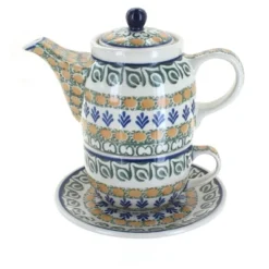 Blue Rose Polish Pottery 423 Caramika Artystyczna Tea For One -Blue Rose Pottery Store GUEST 994288dd 7217 43b8 a92f d4d4724a999a