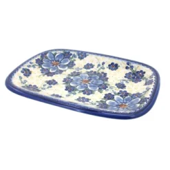 Blue Rose Polish Pottery 120 Vena Medium Rectangular Serving Platter -Blue Rose Pottery Store GUEST 99c38417 4c01 4663 872b 946336d60366