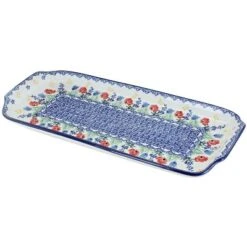 Blue Rose Polish Pottery 410 Ceramika Artystyczna Bread Tray -Blue Rose Pottery Store GUEST 9a6e747e 70e6 4405 800d 9ea910c662f9
