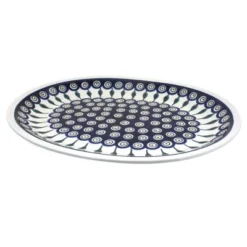 Blue Rose Polish Pottery Zaklady Large Oval Serving Platter -Blue Rose Pottery Store GUEST 9b8275ef 9f12 4898 ac69 290a1af0eced