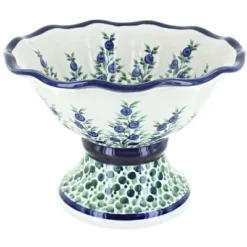 Blue Rose Polish Pottery 1721 Zaklady Small Pedestal Bowl -Blue Rose Pottery Store GUEST 9bcdae56 23bf 4e3a b72a 8b1946256c17