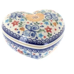 Blue Rose Polish Pottery 124 Vena Large Heart Box -Blue Rose Pottery Store GUEST 9cd4c1f1 5aa4 46d3 a486 be1c6950d7b4