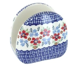 Blue Rose Polish Pottery S130 Manufaktura Napkin Holder -Blue Rose Pottery Store GUEST 9d1e9a76 1624 47eb 8e1e b8accf00dc04