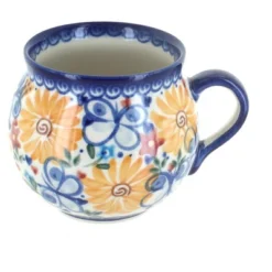 Blue Rose Polish Pottery 455 Vena Bubble Mug -Blue Rose Pottery Store GUEST 9d352add e879 461f b959 c60a32ef303a