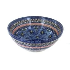 Blue Rose Polish Pottery 850 Zaklady Medium Serving Bowl