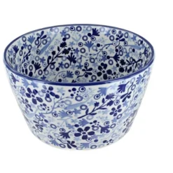 Blue Rose Polish Pottery M194 Manufaktura Medium Serving Bowl
