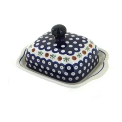 Blue Rose Polish Pottery 858 Zaklady Square Butter Dish 17 Blue Rose Polish Pottery 858 Zaklady Square Butter Dish -Blue Rose Pottery Store GUEST 9dfece3c 5127 4ca7 9a84 c77482188de9