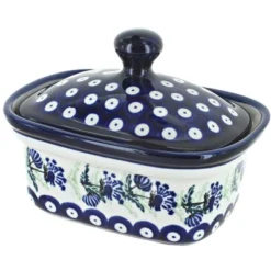 Blue Rose Polish Pottery 1188 Zaklady Butter Tub 25 Blue Rose Polish Pottery 1188 Zaklady Butter Tub -Blue Rose Pottery Store GUEST 9ebfebd9 0744 469d a227 4ebf0228a441