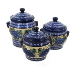 Blue Rose Polish Pottery 1300 Zaklady Canister Set 19 Blue Rose Polish Pottery 1300 Zaklady Canister Set -Blue Rose Pottery Store GUEST a0999bbe d171 46b0 b386 941937b269bd