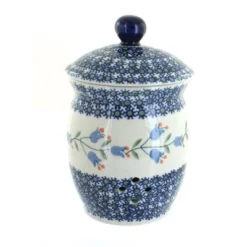 Blue Rose Polish Pottery P078 Manufaktura Garlic Keeper -Blue Rose Pottery Store GUEST a17b86e7 2b4a 4079 ad94 0893cc0dbba7