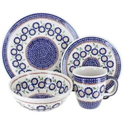 Blue Rose Polish Pottery Manufaktura Dinnerware (16PC) -Blue Rose Pottery Store GUEST a2225158 f7ff 47f9 8631 f162cb21de08