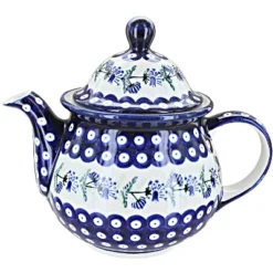 Blue Rose Polish Pottery 943 Zaklady Large Teapot -Blue Rose Pottery Store GUEST a2b2da21 c31e 4baf 8400 eb11da6b3625