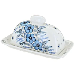 Blue Rose Polish Pottery 1377 Zaklady Butter Dish -Blue Rose Pottery Store GUEST a2f4d267 a684 4645 b81b cc08a7ac2944