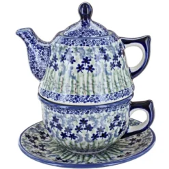 Blue Rose Polish Pottery C027 Manufaktura Tea For One -Blue Rose Pottery Store GUEST a3978982 b840 422c 9d20 5a6ce08aa101