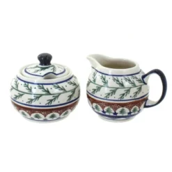 Blue Rose Polish Pottery 694-711 Zaklady Cream & Sugar Set -Blue Rose Pottery Store GUEST a398755a b0a6 49a2 916d e08aaa95b1ae