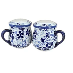 Blue Rose Polish Pottery S138 Manufaktura Salt & Pepper Shakers With Handles -Blue Rose Pottery Store GUEST a3ceb852 1de6 44f9 ad77 229debbb3975