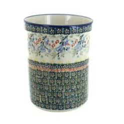 Blue Rose Polish Pottery P082 Manufaktura Utensil Jar -Blue Rose Pottery Store GUEST a45b1b97 8573 4d9a 95d9 fce1b6092953