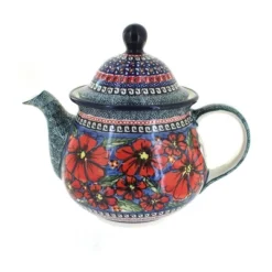 Blue Rose Polish Pottery 943 Zaklady Large Teapot -Blue Rose Pottery Store GUEST a45d8074 3729 4835 8b45 db5aed68afaa