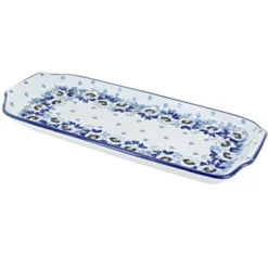 Blue Rose Polish Pottery 410 Ceramika Artystyczna Bread Tray -Blue Rose Pottery Store GUEST a4a7373f 26d9 4185 885f ec01fd1761fa