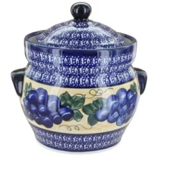 Blue Rose Polish Pottery 1125 Zaklady Small Container -Blue Rose Pottery Store GUEST a5ffbd48 454f 46b9 8908 2cee5f7350f4