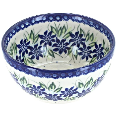 Blue Rose Polish Pottery 71 Vena Dessert Bowl 17 Blue Rose Polish Pottery 71 Vena Dessert Bowl - Image 15