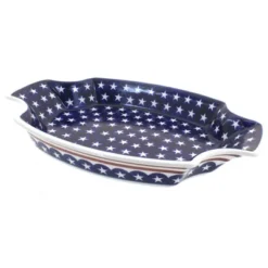 Blue Rose Polish Pottery 1208 Zaklady Large Serving Tray -Blue Rose Pottery Store GUEST a8294751 3613 4231 926a 1a1fcbf24382