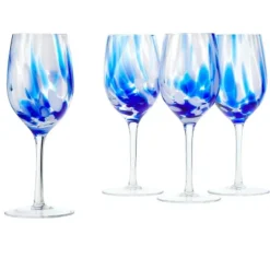 Blue Rose Polish Pottery Hand Blown Wine Glass Set 11 Blue Rose Polish Pottery Hand Blown Wine Glass Set -Blue Rose Pottery Store GUEST aad98964 691e 41d8 b0b5 85641dc58ee5