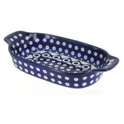 Blue Rose Polish Pottery 1281 Zaklady Rectangular Serving Dish -Blue Rose Pottery Store GUEST aae3e9a6 3520 470a 9dbc 32a4afa9a3a4
