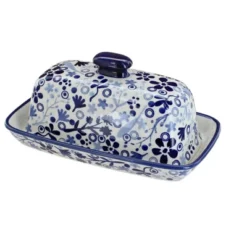Blue Rose Polish Pottery M074 Manufaktura Butter DIsh -Blue Rose Pottery Store GUEST ab48efc4 da65 4bd3 bedc 4d333fab3258