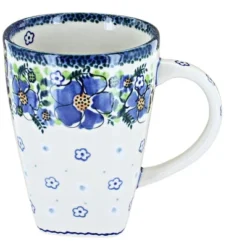 Blue Rose Polish Pottery K06 Galia Large Coffee Mug -Blue Rose Pottery Store GUEST ab693a03 5221 4de1 a5fc 958f0080e0e8