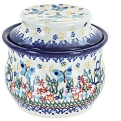 Blue Rose Polish Pottery 549 Vena French Butter Dish -Blue Rose Pottery Store GUEST ac4708ae afd7 4ff8 a598 479d196c9e3c