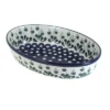 Blue Rose Polish Pottery 299 Ceramika Small Oval Baking Dish -Blue Rose Pottery Store GUEST ac60a82f 9014 4449 b21c 846d544e8e6a