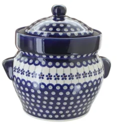 Blue Rose Polish Pottery 1126 Zaklady Canister -Blue Rose Pottery Store GUEST ad00c967 af89 4a86 8c9b 3da31f68f1a9