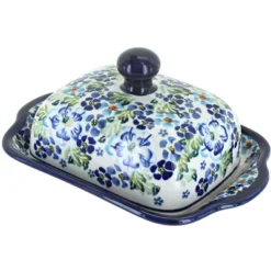 Blue Rose Polish Pottery 858 Zaklady Square Butter Dish 23 Blue Rose Polish Pottery 858 Zaklady Square Butter Dish -Blue Rose Pottery Store GUEST adaa93a0 b1be 4745 aaca b78dfbd55955