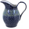Blue Rose Polish Pottery 1160 Zaklady Pitcher