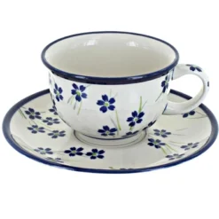 Blue Rose Polish Pottery 775-836 Zaklady Cup & Saucer -Blue Rose Pottery Store GUEST addc4619 9b32 48a7 ae29 79414a1305bb
