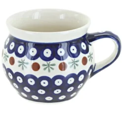 Blue Rose Polish Pottery 910 Zaklady Bell Shaped Mug -Blue Rose Pottery Store GUEST ae4f0c87 c485 49e6 ba89 e73872b7c637